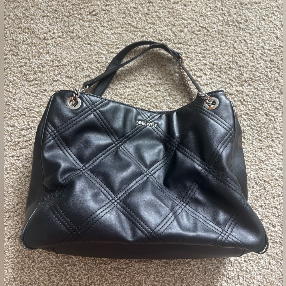 Nine West Black Quilted Shoulder Bag